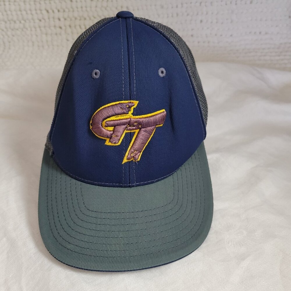 Pacific Headwear Pro Model 404M L-XL 7 3/8-8 trucker baseball cap hat GT #5 Embr